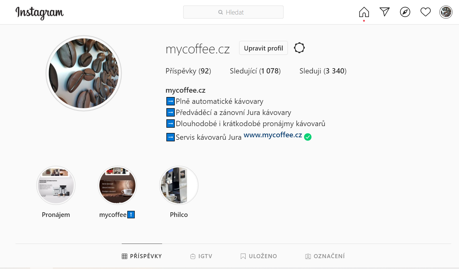 MyCoffee instagram